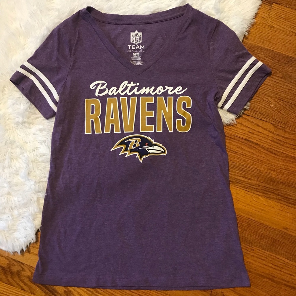 Baltimore Ravens NFL team apparel purple tee